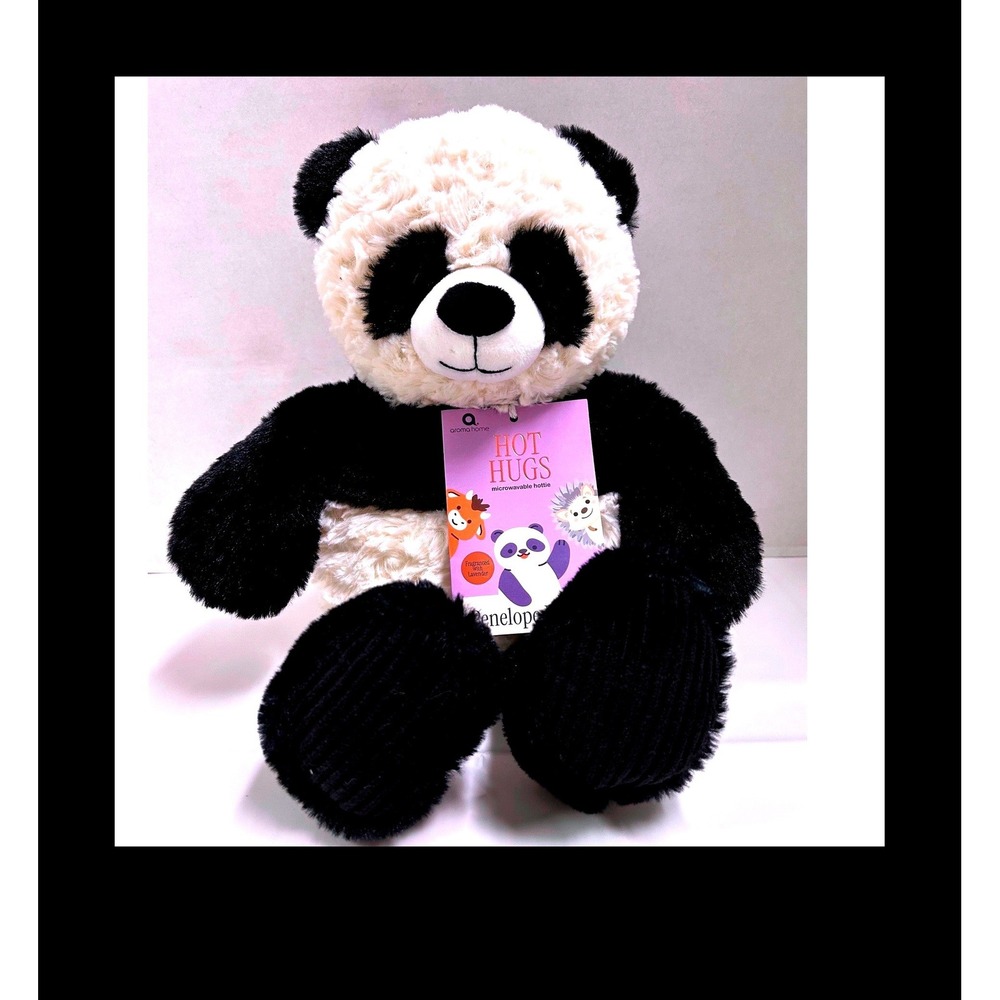 Aroma Home Hot Hugs Penelope Panda Microwavable Lavender Scented Plush Toy